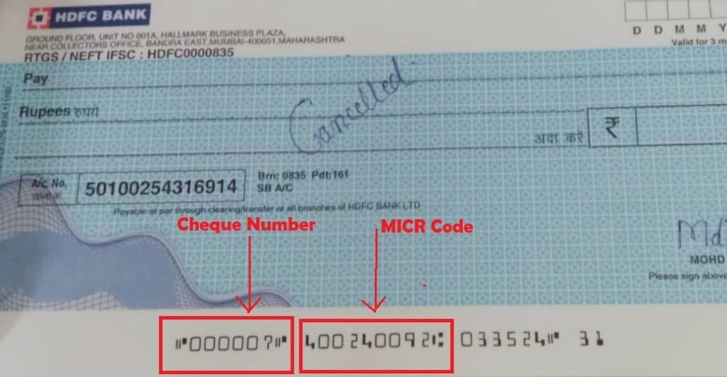 how-to-identify-cheque-number-micr-code-in-cheque-leaf